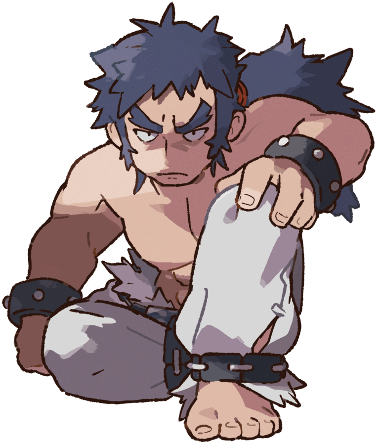 Imagem do personagem Bruno, treinador de Pok&eacute;mon tipo Lutador. (Divulga&ccedil;&atilde;o / Internet)