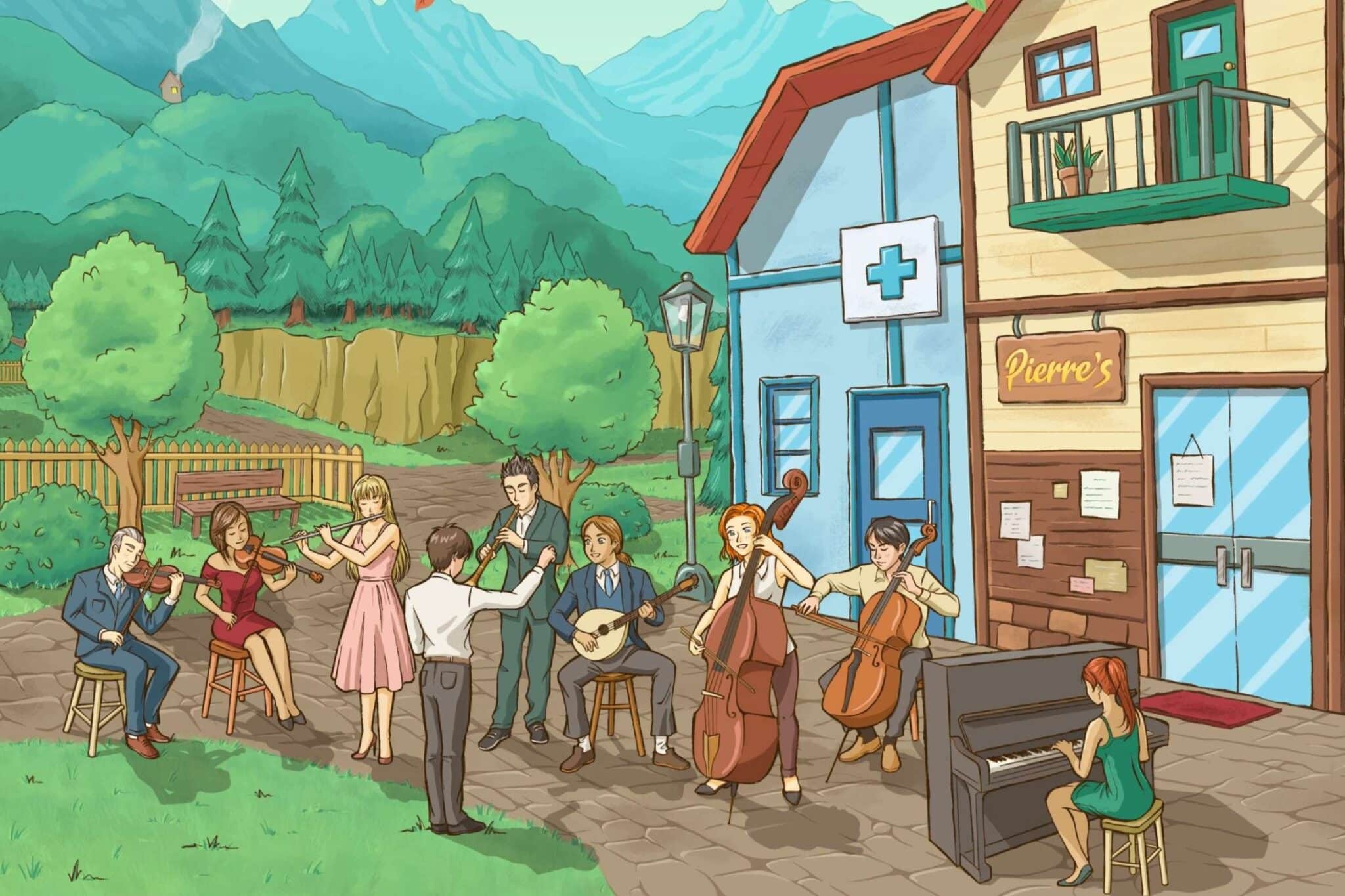 Imagem art&iacute;stica dos habitantes da Vila Pelicano.