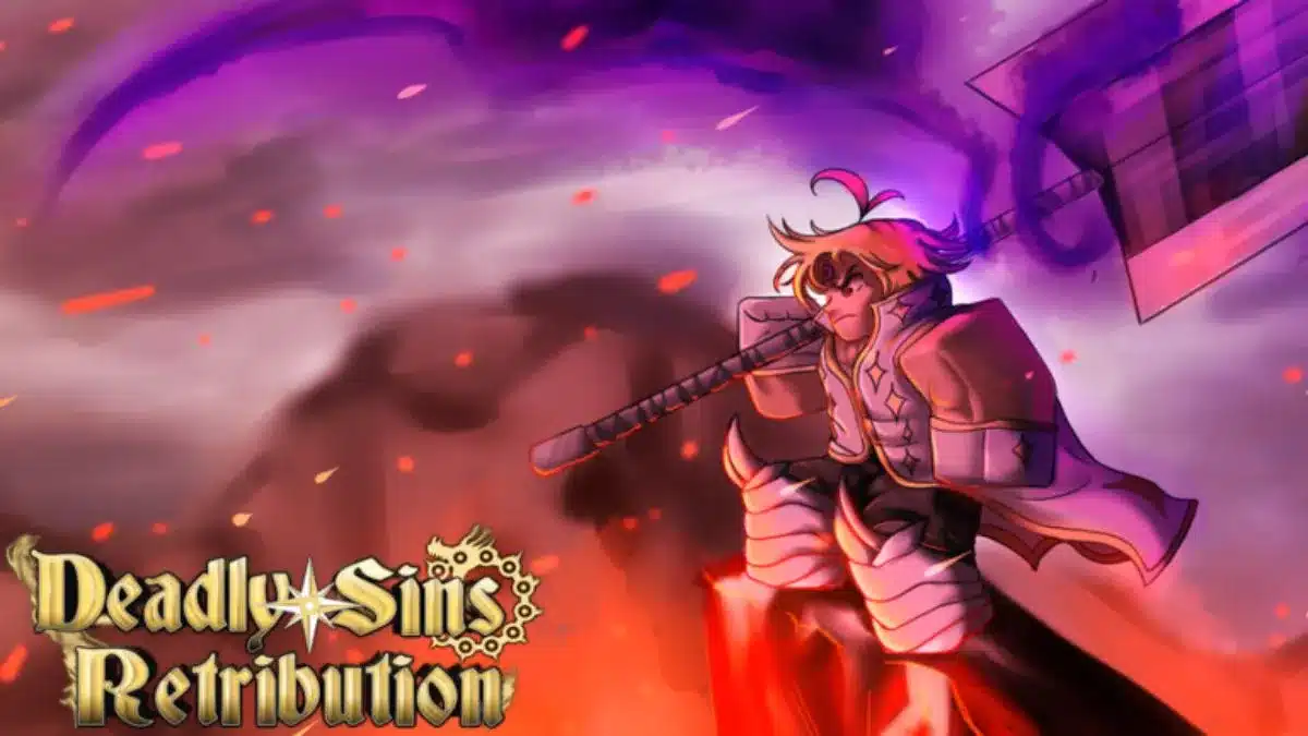 Imagem oficial de Deadly Sins Retribution do protagonista Meliodas.