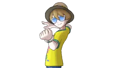 Imagem do personagem Dexio, treinador de Pok&eacute;mon tipo Ps&iacute;quico. (Divulga&ccedil;&atilde;o / Internet)