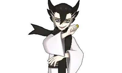 Imagem do personagem Grimsley, treinador de Pok&eacute;mon tipo Sombrio. (Divulga&ccedil;&atilde;o / Internet)