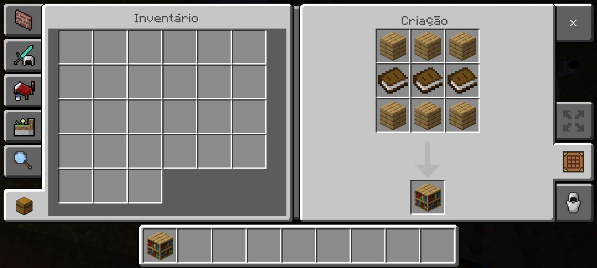 Foto tutorial sobre como fazer estante de livros. (Divulga&ccedil;&atilde;o / Internet)