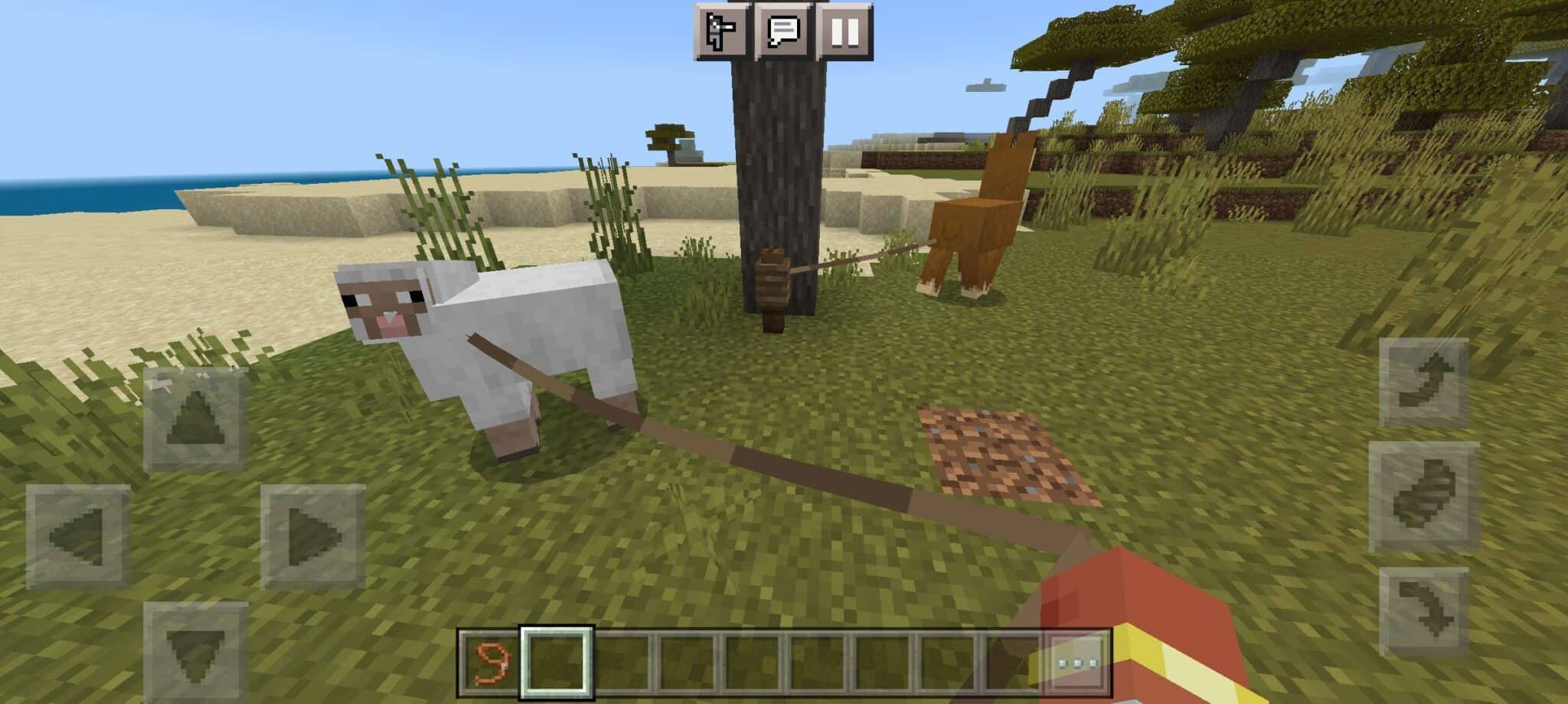 Foto explicativa sobre a utilidade da corda (la&ccedil;o) no Minecraft. (Divulga&ccedil;&atilde;o / Internet)