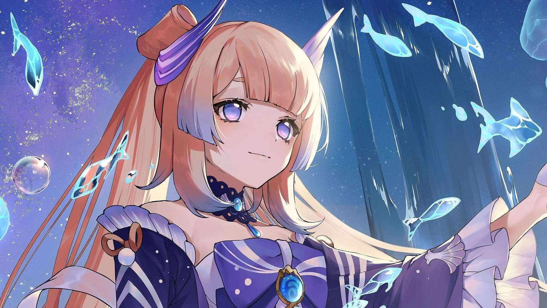 Imagem art&iacute;stica da personagem Kokomi. (Divulga&ccedil;&atilde;o / Internet)