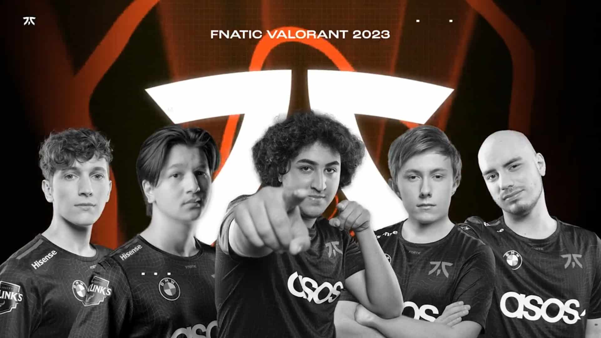 Imagem dos jogadores profissionais do time Fnatic de Valorant. (Divulga&ccedil;&atilde;o / Internet)