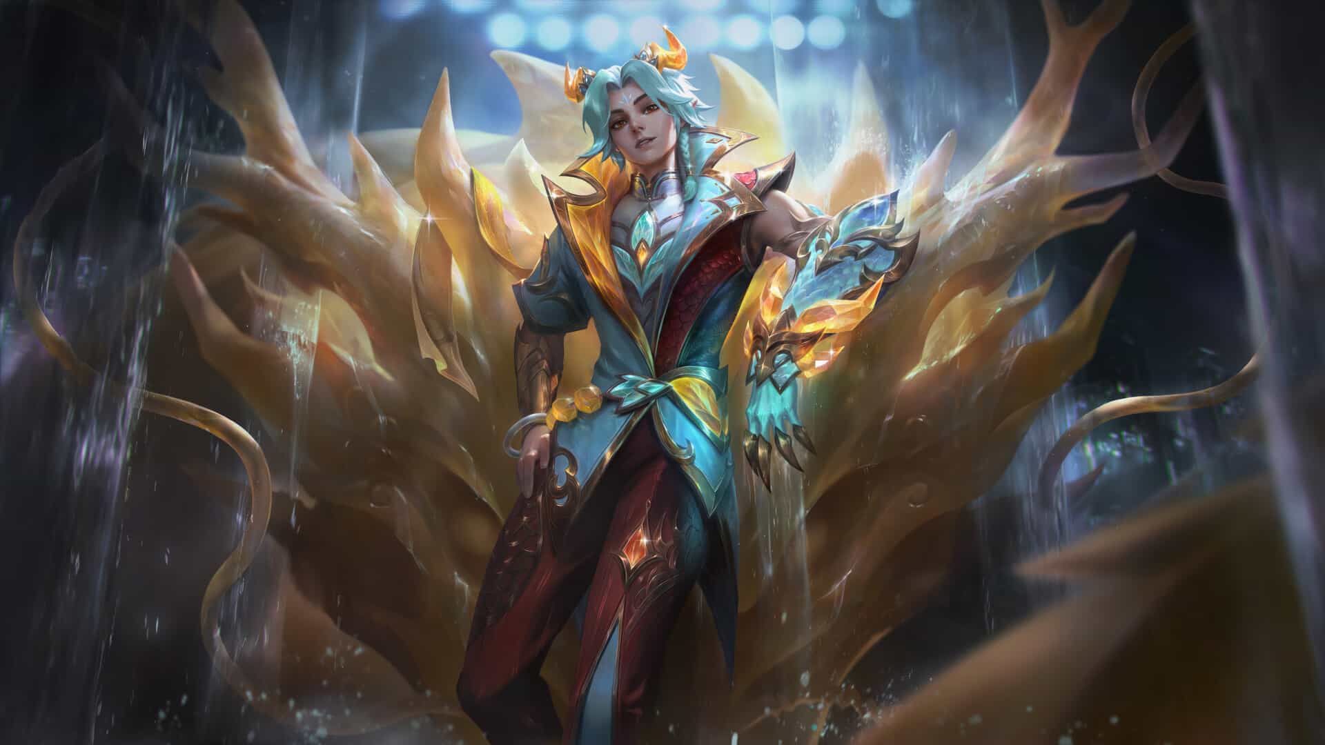 Arte original do visual de Heavenscale em League of Legends.