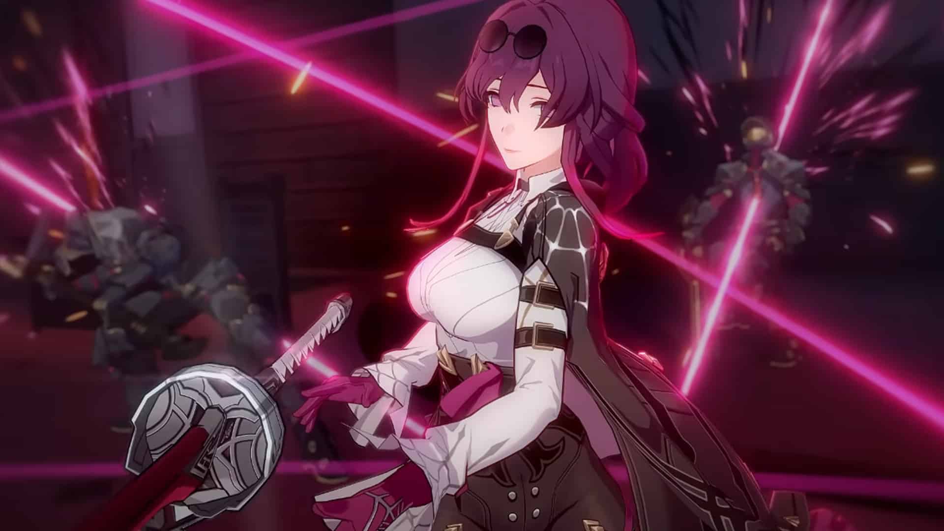 Imagem oficial da personagem Kafka de Honkai Star Rail. 