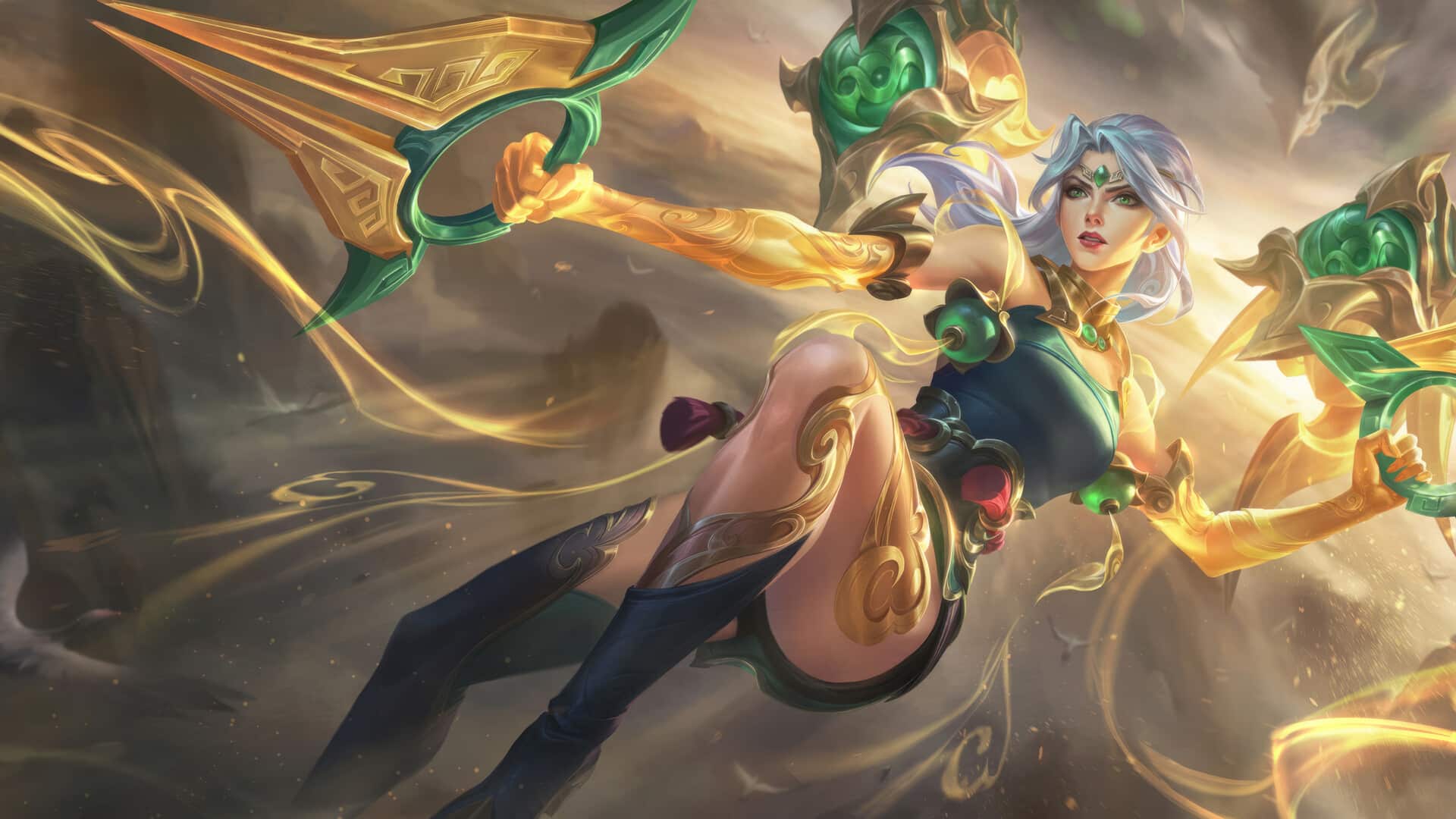 Imagem oficial da personagem Kai'Sa de League of Legends.