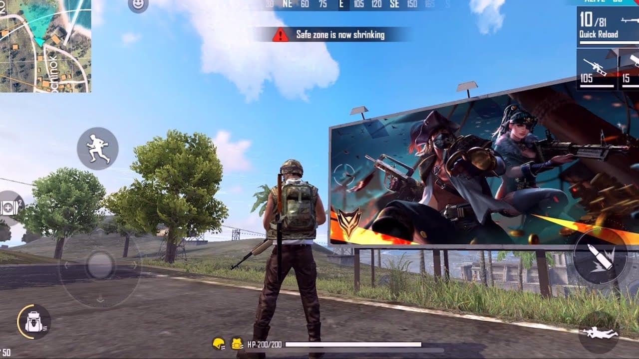 Imagem de um jogador de Free Fire, introduzindo sensibilidade para ff.