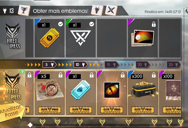 Foto tema: Temporada do Free Fire, Passe de Fogo. (Divulga&ccedil;&atilde;o / Internet)