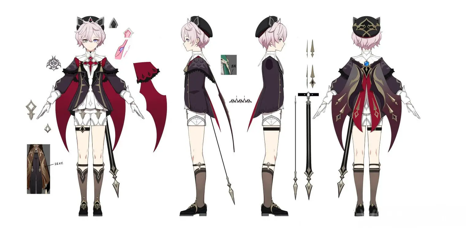 Suposta imagem do personagem Dahlia de Genshin Impact.