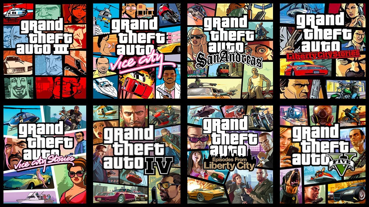 Os t&iacute;tulos mais amados da franquia Grand Theft Auto, incluindo GTA III, Vice City, San Andreas, IV, V, entre outros.