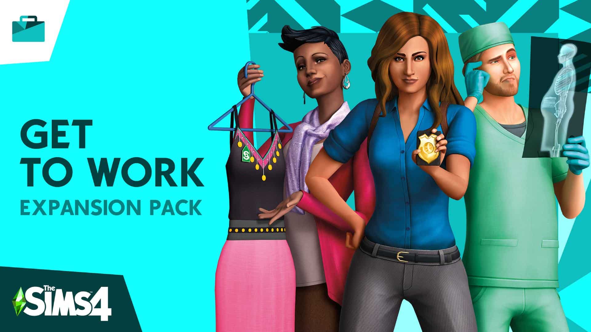 Imagem da DLC The Sims 4: Ao Trabalho.