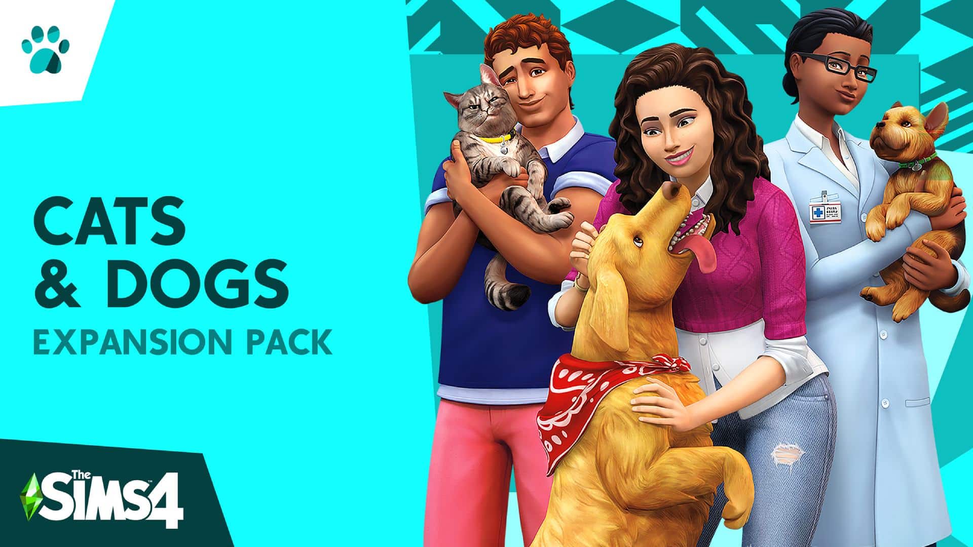 Imagem oficial de Gatos e C&atilde;es para The Sims 4.