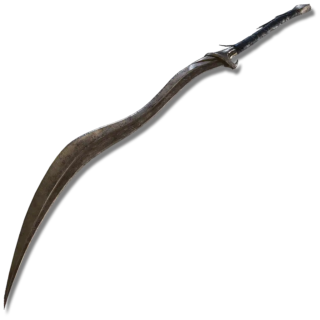 Foto da espada Presa do C&atilde;o de Ca&ccedil;a de Elden Ring.