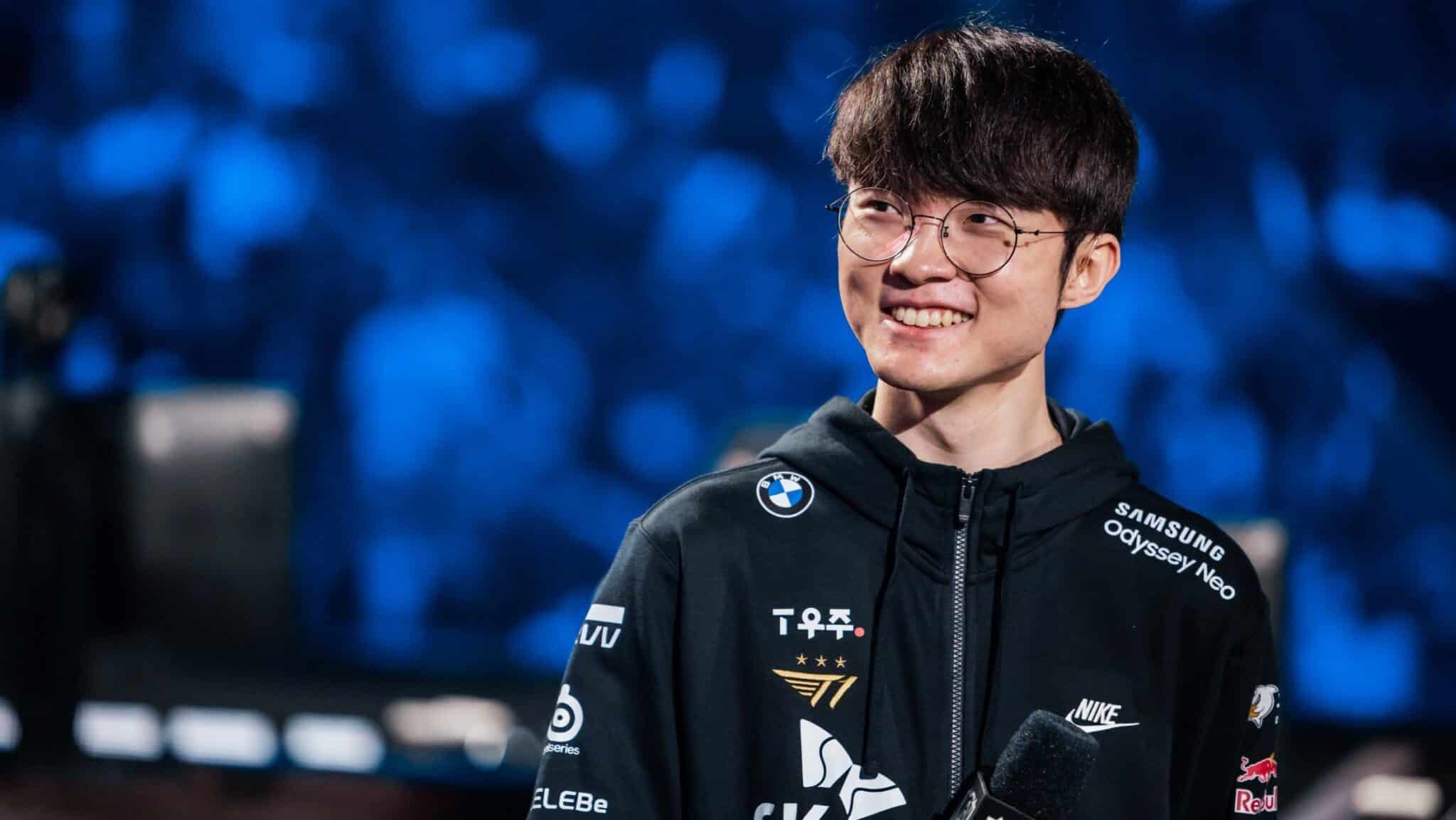 Imagem de Faker (T1), um dos melhores jogadores de LoL do mundo! (Divulga&ccedil;&atilde;o / Internet)