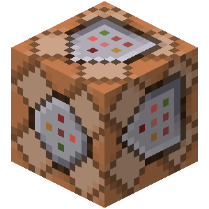 Imagem do Bloco de Comando (Command Block) de Minecraft.
