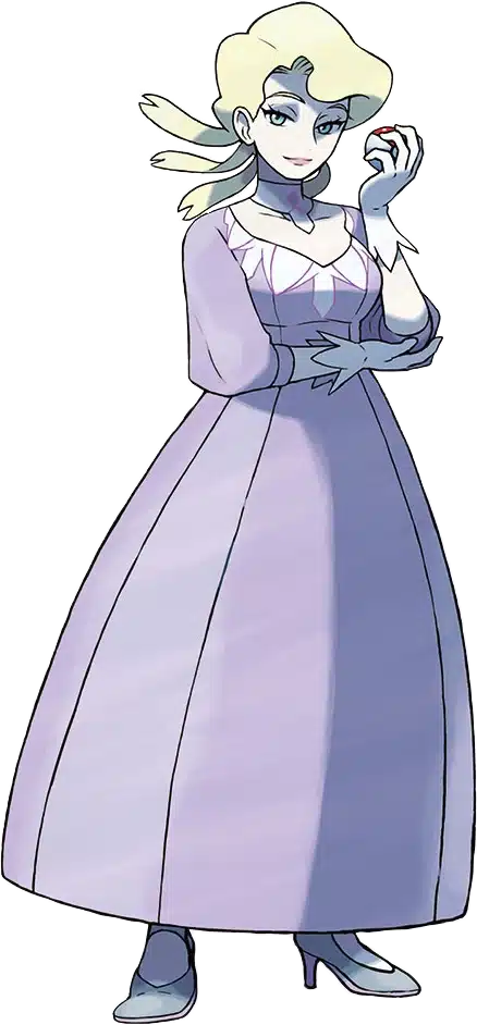 Imagem da personagem Glacia, treinadora de Pok&eacute;mon tipo Gelo. (Divulga&ccedil;&atilde;o / Internet)