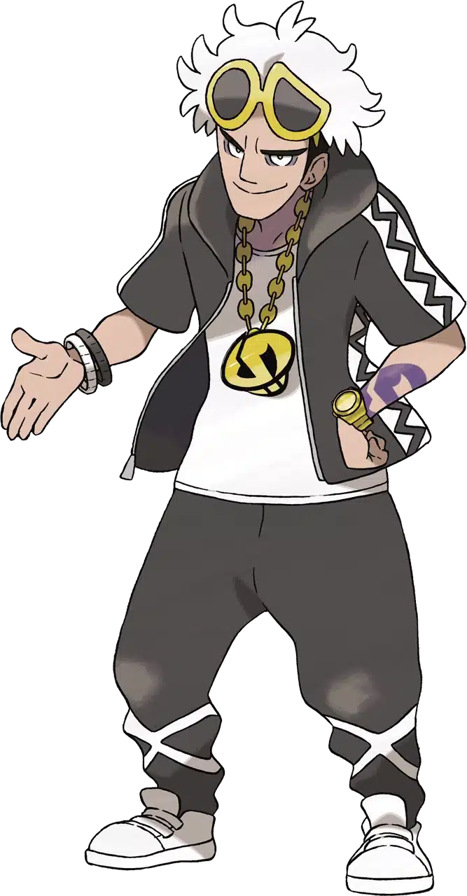 Imagem do personagem Guzma, treinador de Pok&eacute;mon tipo Inseto. (Divulga&ccedil;&atilde;o / Internet)