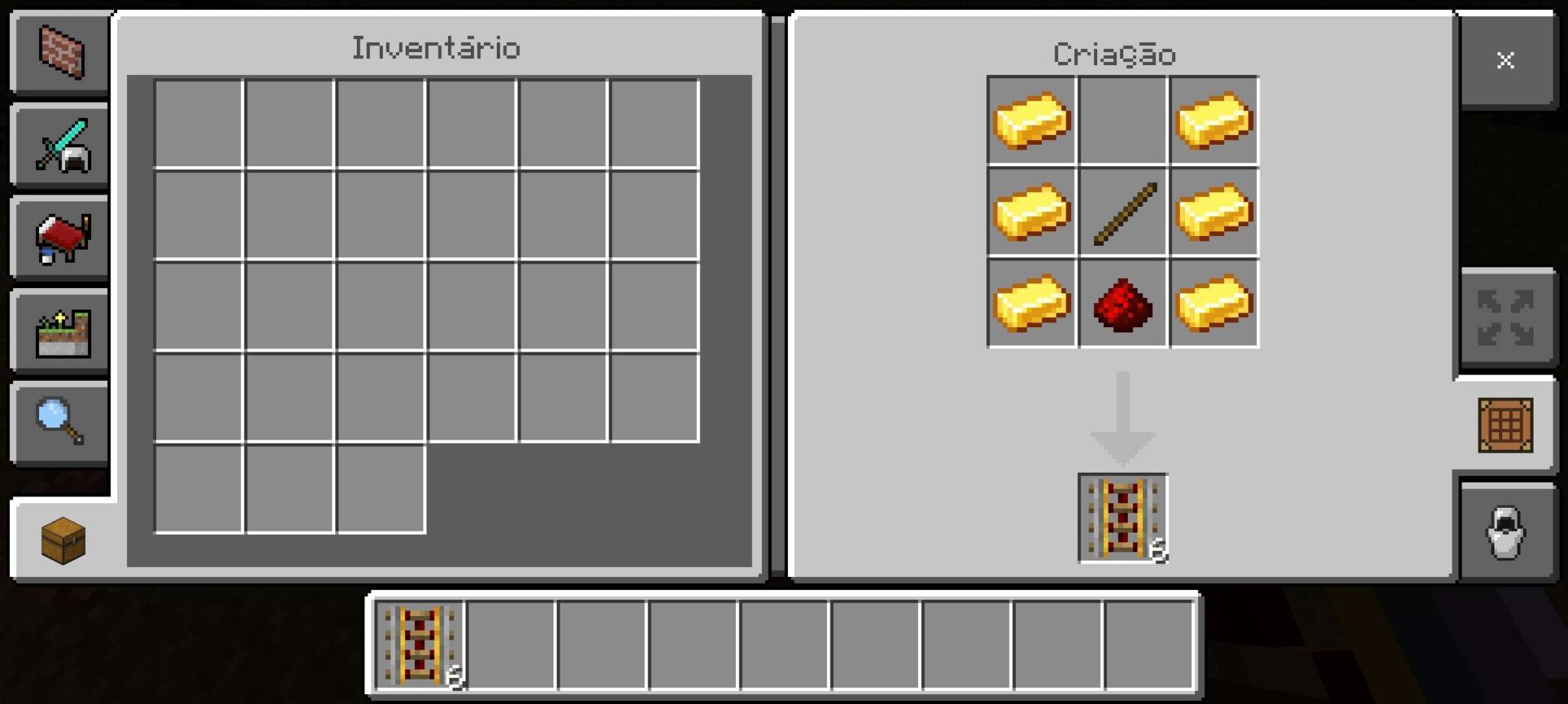 Como fazer trilho no Minecraft: El&eacute;trico, detector e ativador!