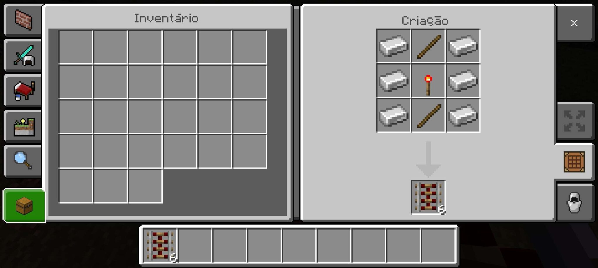 Como fazer trilho no Minecraft: El&eacute;trico, detector e ativador!