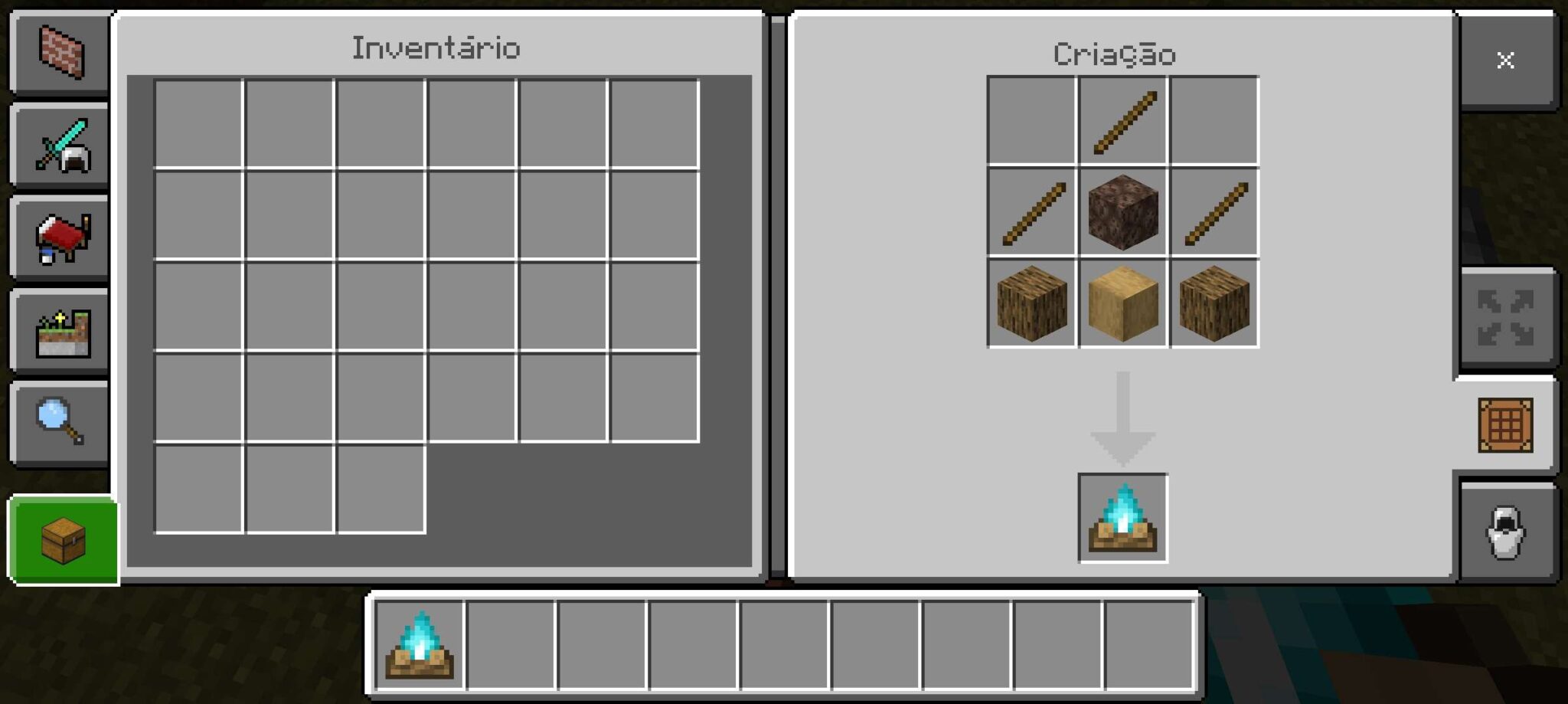 Foto tutorial: Como fazer fogueira no Minecraft! (divulga&ccedil;&atilde;o / Internet)