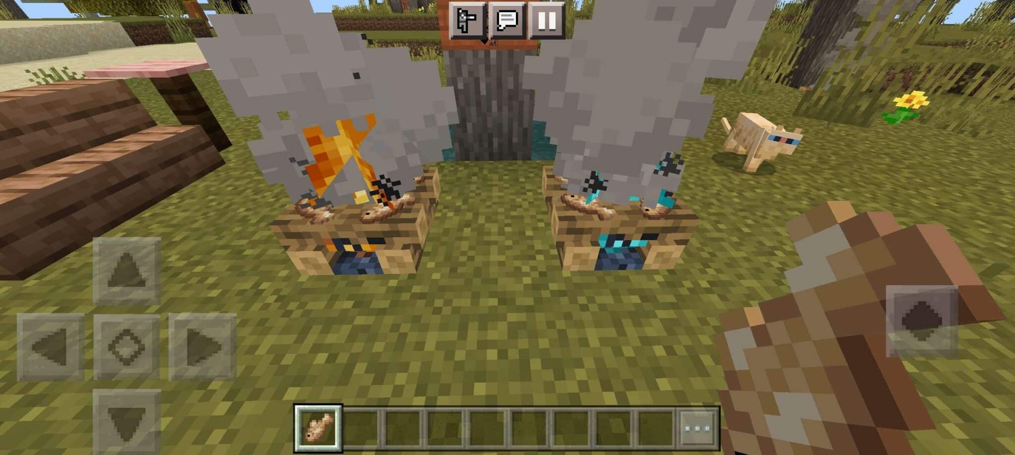 Foto tutorial: Como fazer comida na fogueira do Minecraft. (Divulga&ccedil;&atilde;o / Internet)