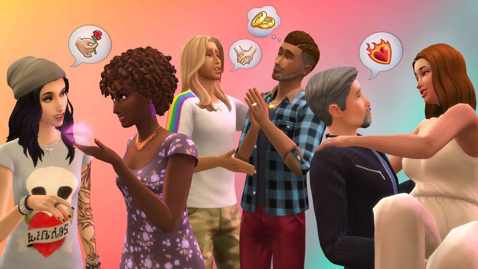 Imagem dos personagens do jogo The Sims 4. (Divulga&ccedil;&atilde;o / Internet)