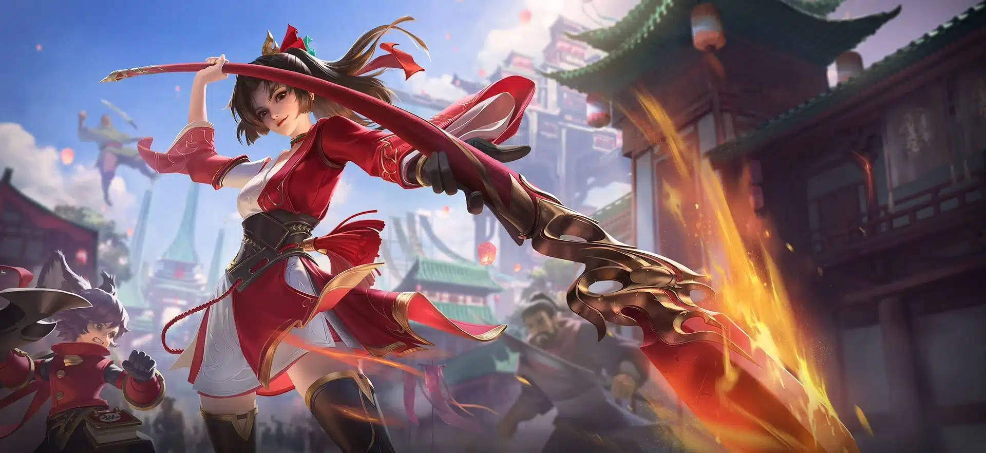 Foto art&iacute;stica da campe&atilde; Ying em Honor of Kings.