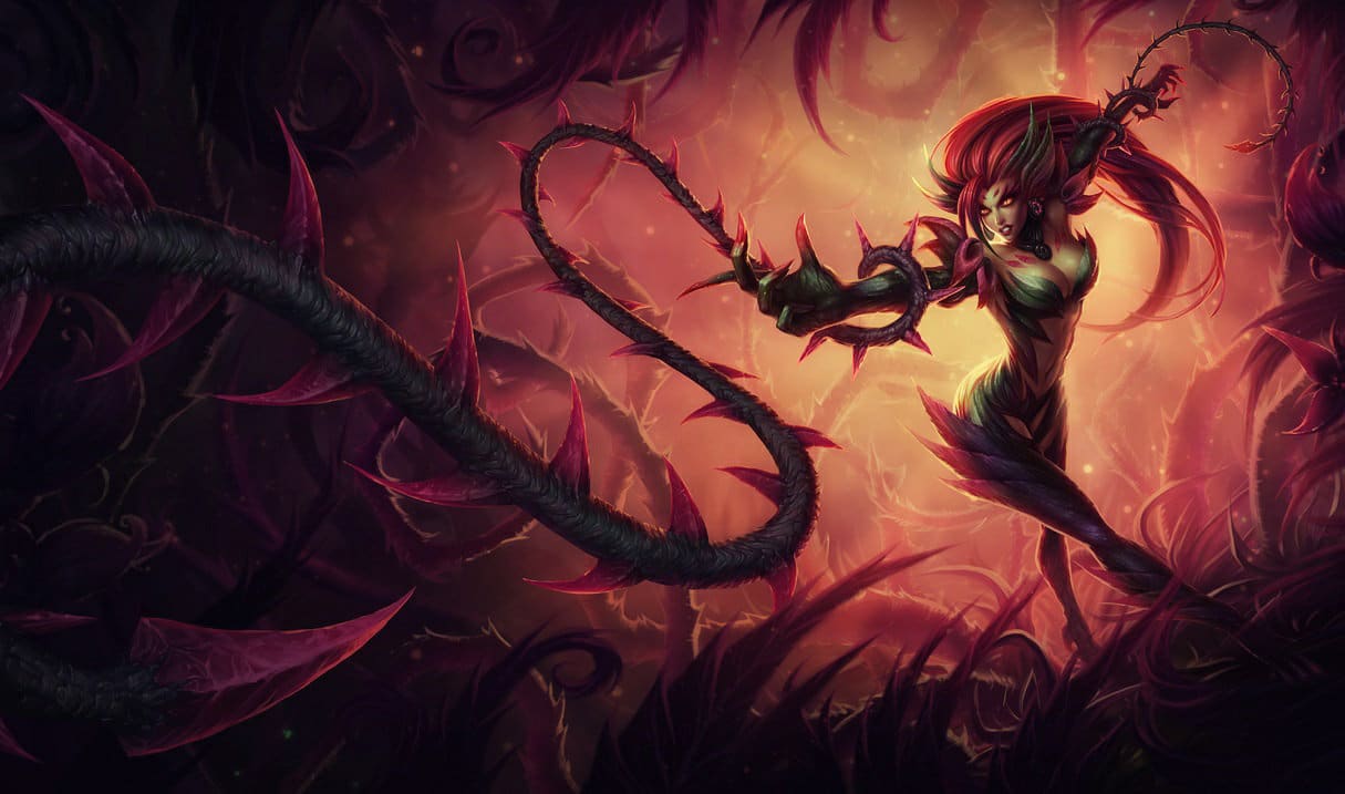 Imagem da personagem Zyra em League of Legends.