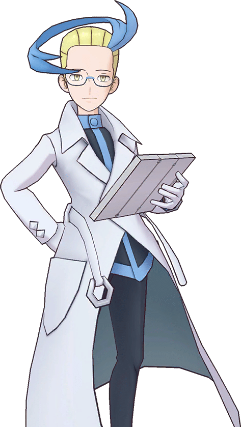Imagem do personagem Colress, treinador de Pok&eacute;mon tipo A&ccedil;o. (Divulga&ccedil;&atilde;o / Internet)
