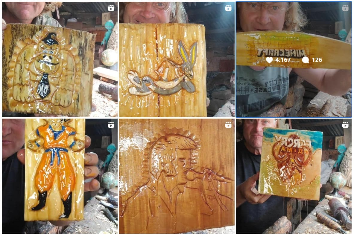 feed do escultor Eloi