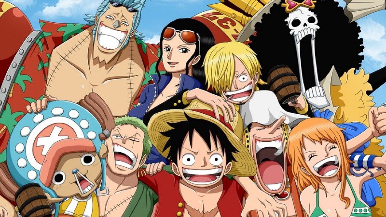 Imagem dos personagens principais do anime One Piece.