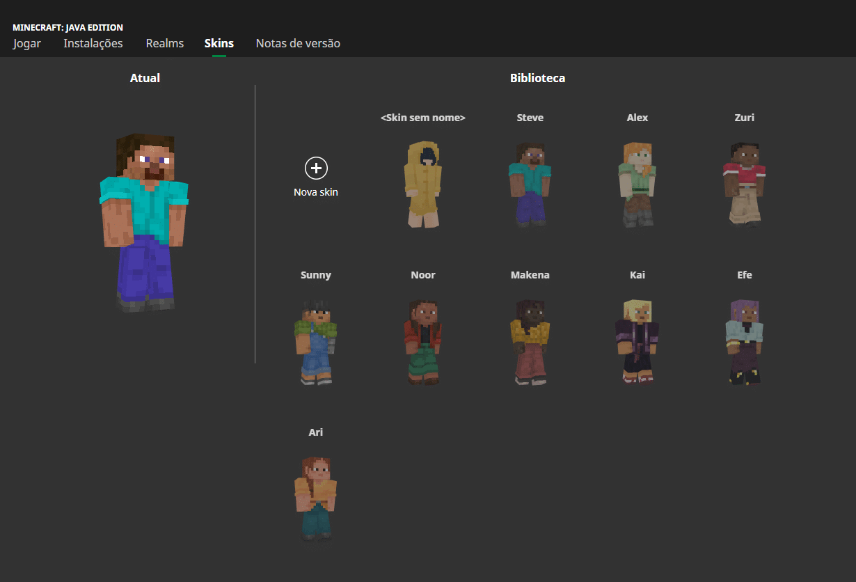 Foto tutorial: como adicionar skins no Minecraft (Java Edition). (Divulga&ccedil;&atilde;o / Internet)