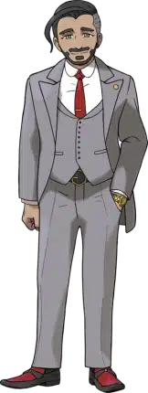 Imagem do personagem Rose, treinador de Pok&eacute;mon tipo A&ccedil;o. (Divulga&ccedil;&atilde;o / Internet)