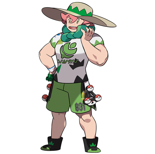 Imagem do personagem Milo, treinador de Pokemon tipo Planta. (Divulga&ccedil;&atilde;o / Internet)