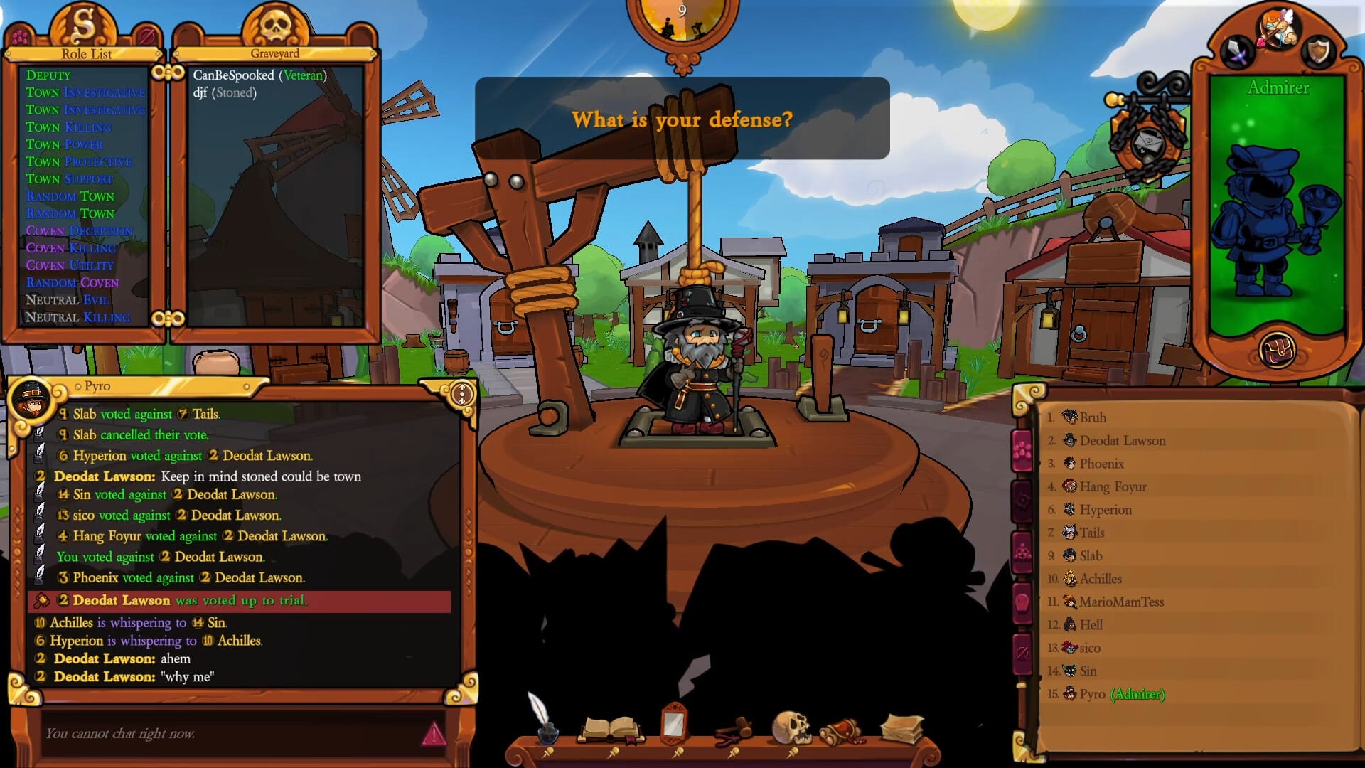 Foto do jogo Town of Salem 2.