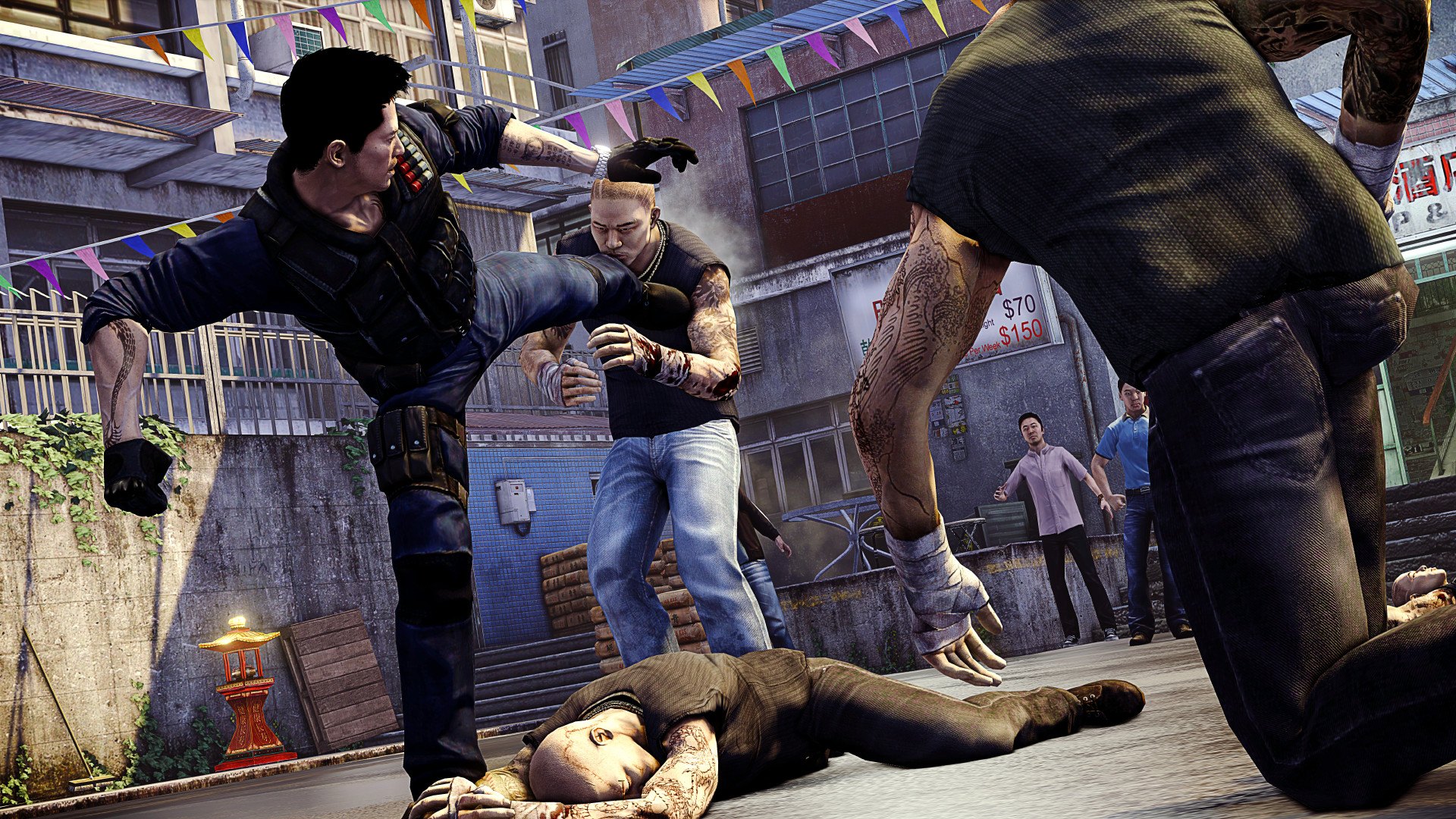 Imagem do jogo Sleeping Dogs. (Divulga&ccedil;&atilde;o / Internet)