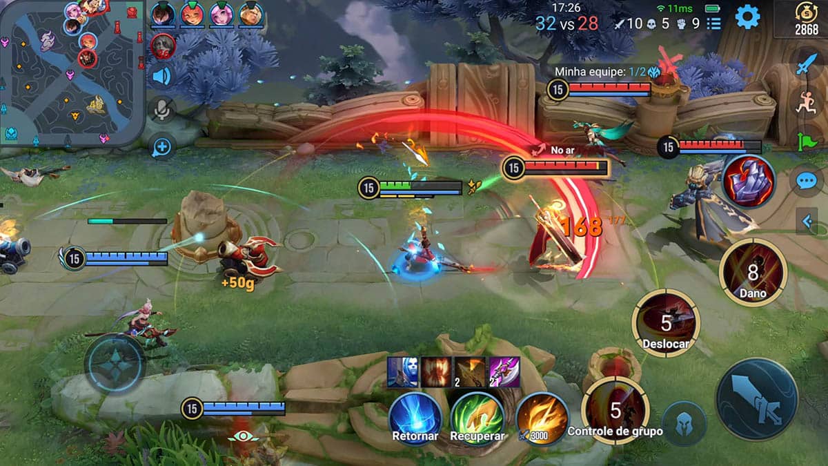 Imagem do combate das duas equipes de Honor of Kings. Introduzindo honor of kings tier list