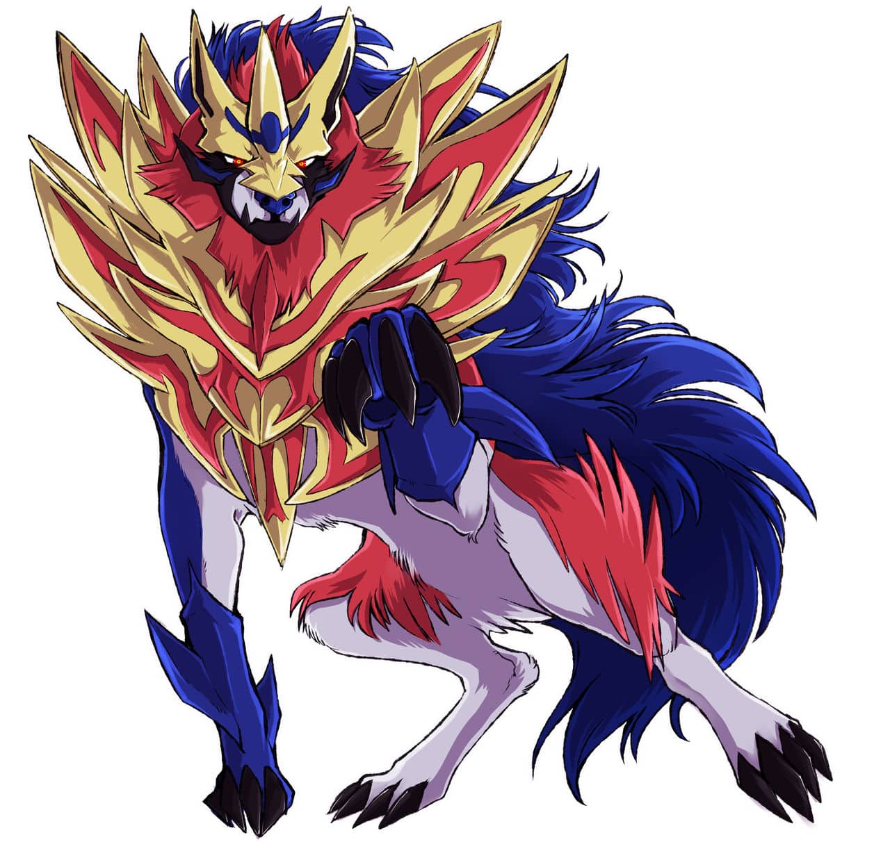 Imagem do Pok&eacute;mon tipo Lutador mais fortes, Zamazenta. (Divulga&ccedil;&atilde;o / Internet)