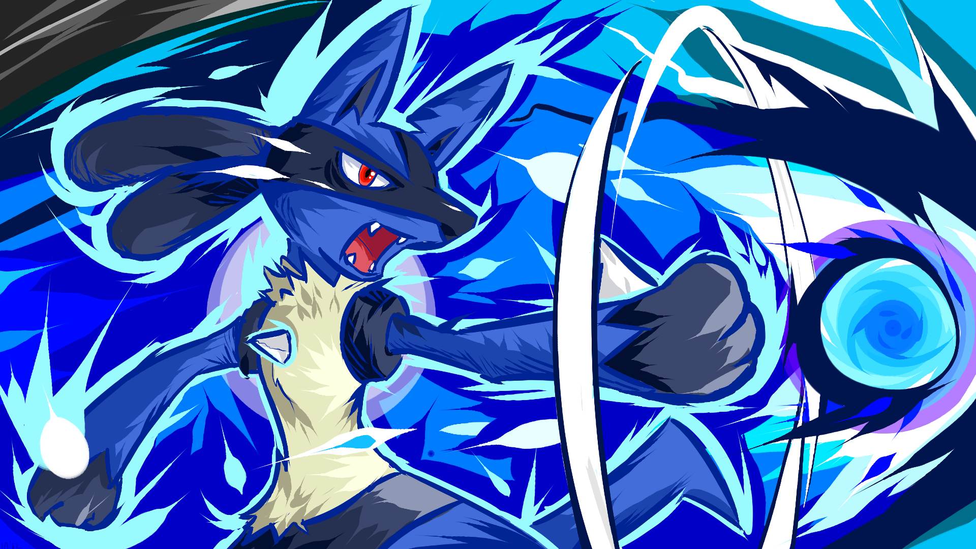 Imagem do Pok&eacute;mon Lucario. (Divulga&ccedil;&atilde;o / Internet)