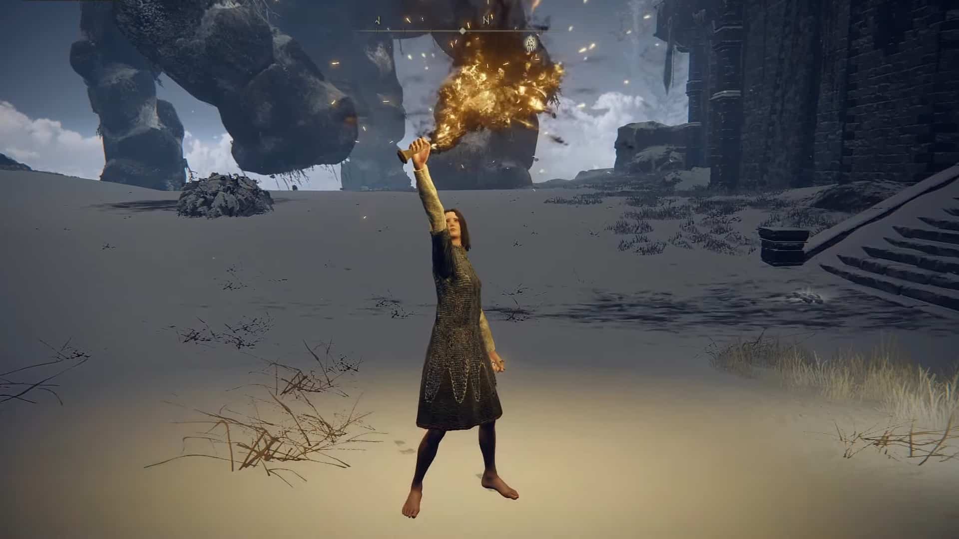 O Shotel do Eclipse, uma das armas lend&aacute;rias de Elden Ring, possui poderes amaldi&ccedil;oados.