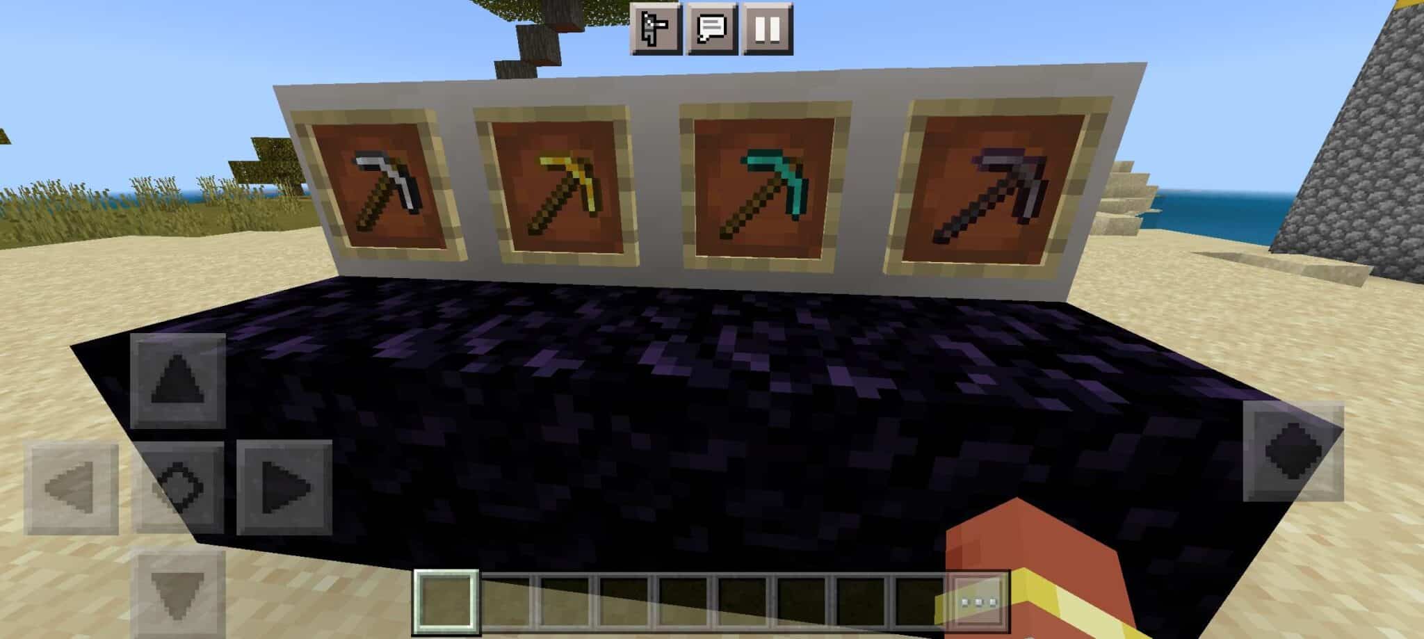 Foto tema: Qual picareta quebra o bloco de obsidian? (Divulga&ccedil;&atilde;o / Internet)