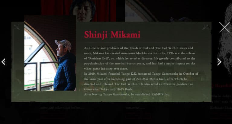 Shinji Mikami, de Resident Evil, funda novo estúdio Biografia de Shinji Mikami no site de Shadows of the Damned: Hella Remastered