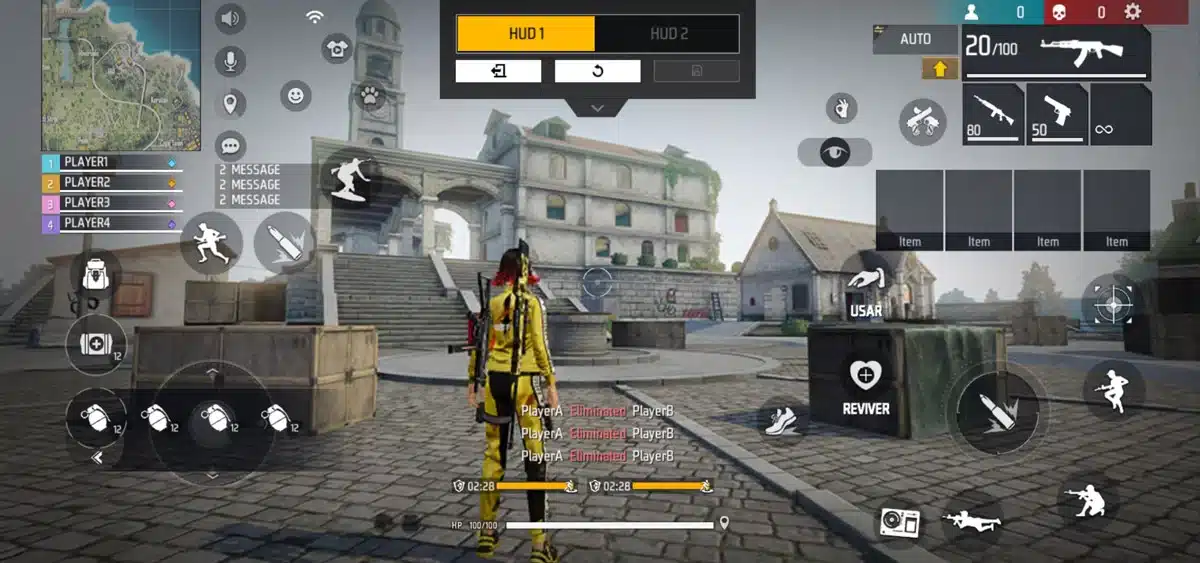 Foto tema: Melhor HUD do Free Fire para garantir alta taxa de KD. (Divulga&ccedil;&atilde;o / Internet)