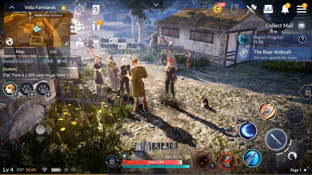 Imagem da cidade do jogo Black Desert. (Divulga&ccedil;&atilde;o / Internet)