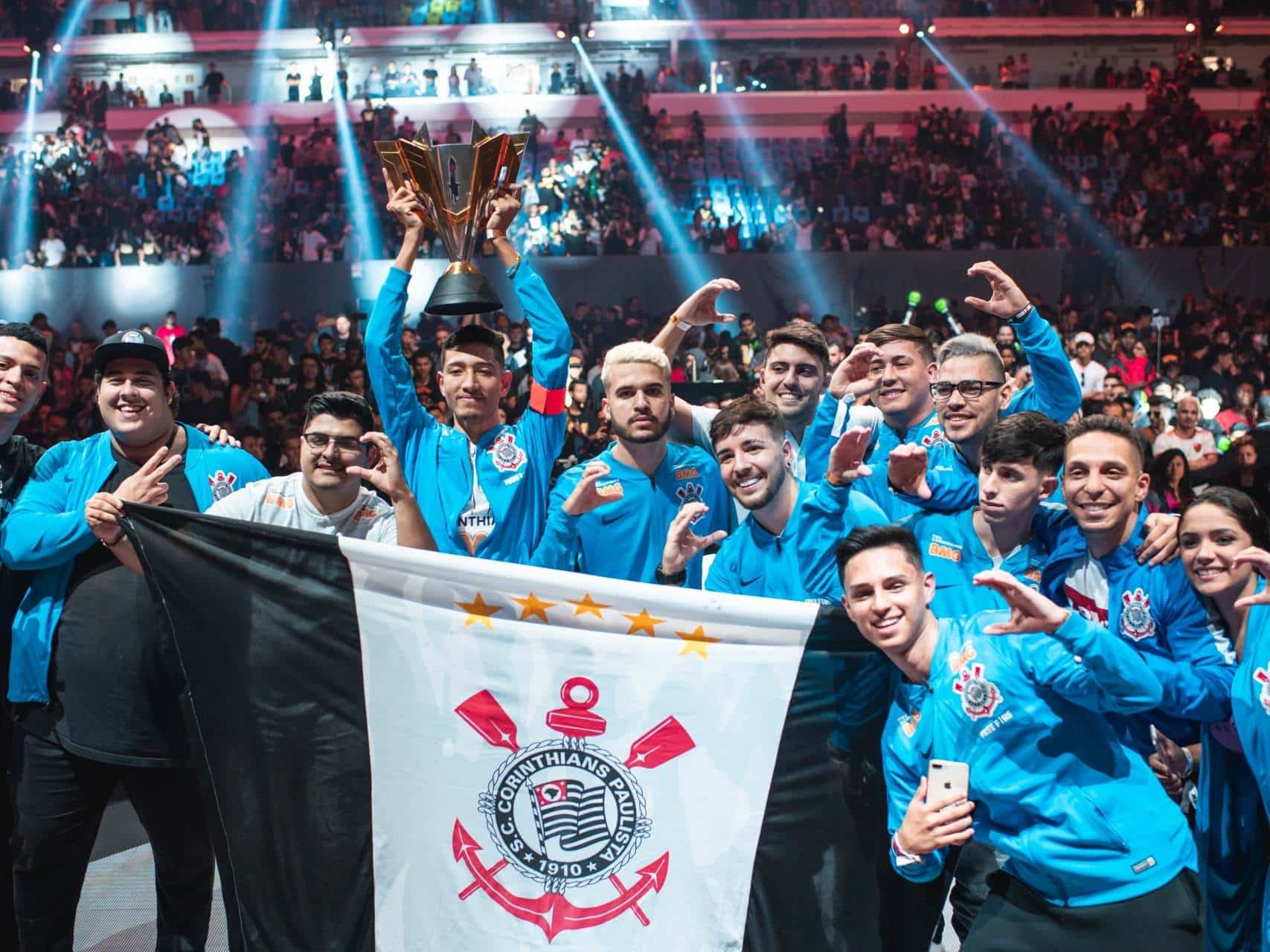O Corinthians foi campe&atilde;o mundial de Free Fire em 2019.
