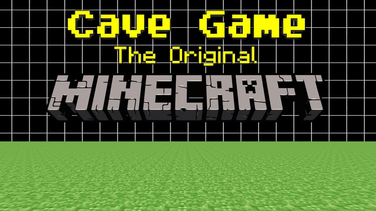 Imagem ilustrativa do primeiro nome concedido ao Minecraft, "Cave Game".