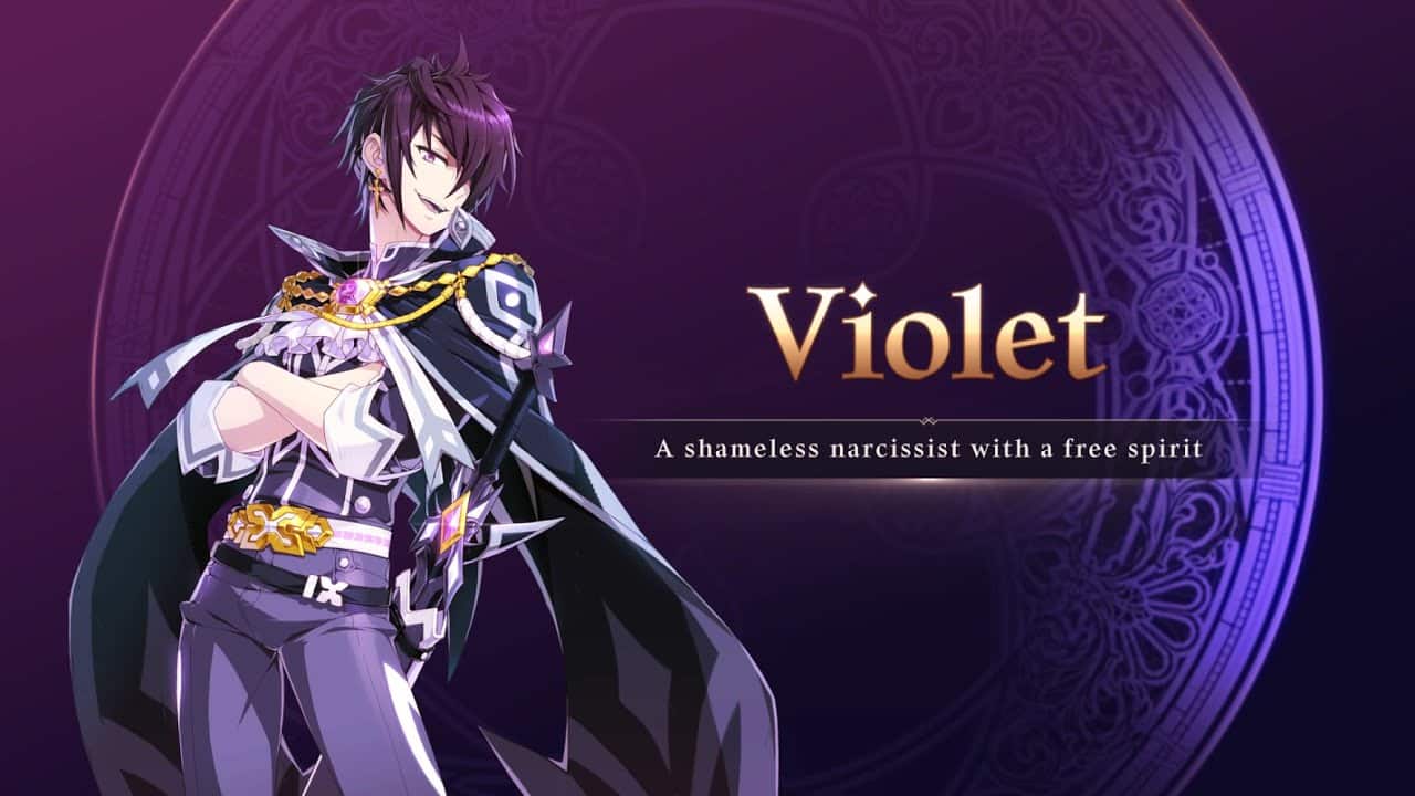 Imagem de lan&ccedil;amento de Violet, um dos melhores Assassinos de E7.