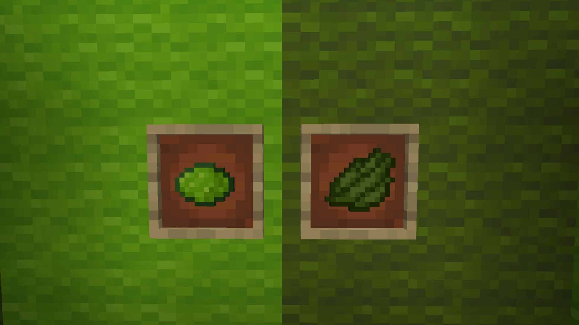 Imagem dos diferentes corantes dispon&iacute;veis em Minecraft, o corante verde e o corante verde-lim&atilde;o. Como fazer corante verde no Minecraft.